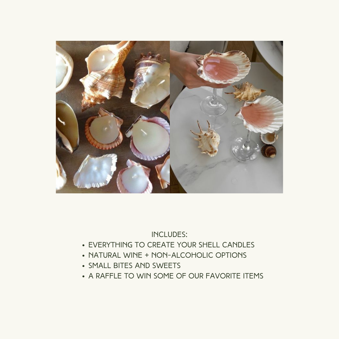 Pouring Gratitude | An Intentional Shell Candle Workshop