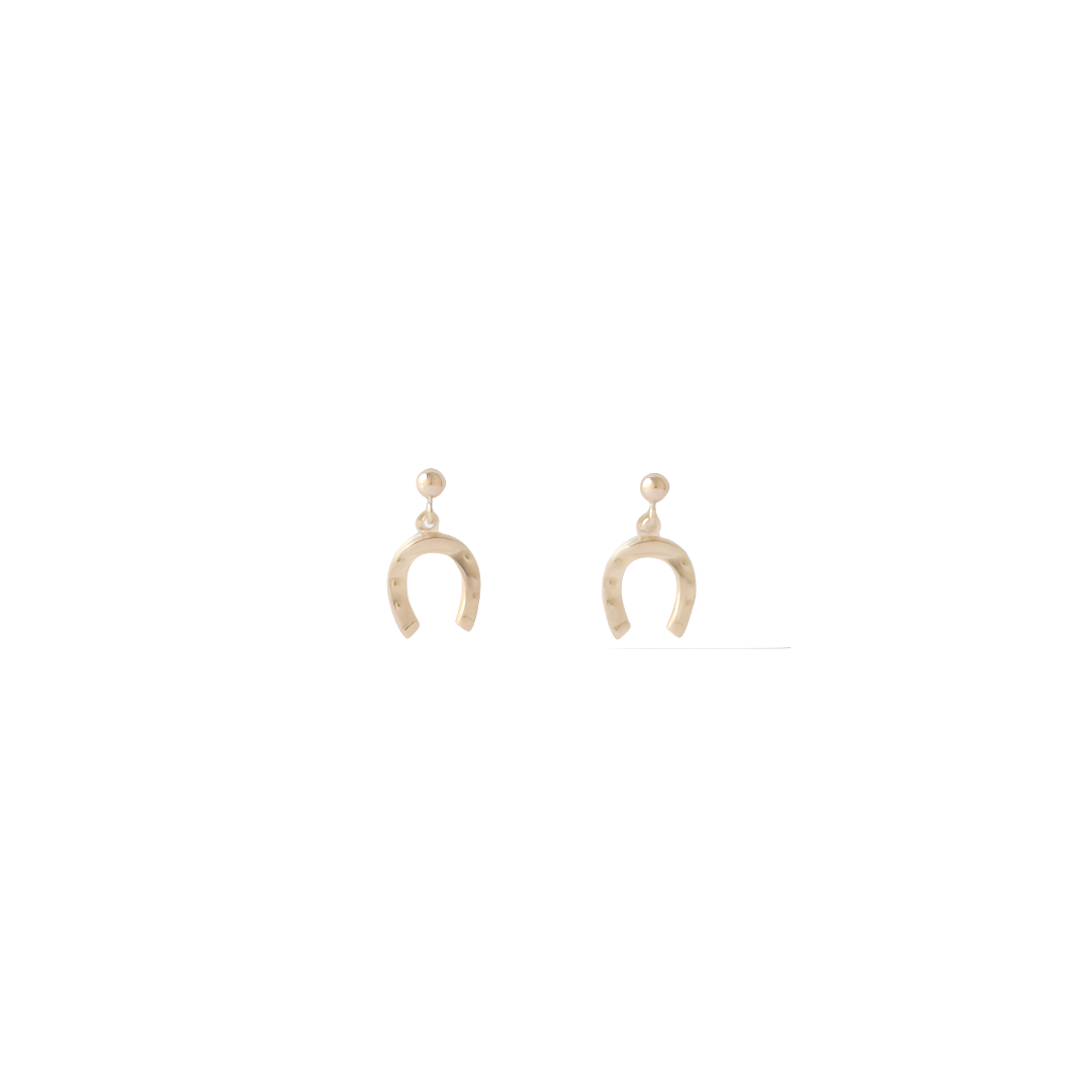 Horseshoe Dangle Studs