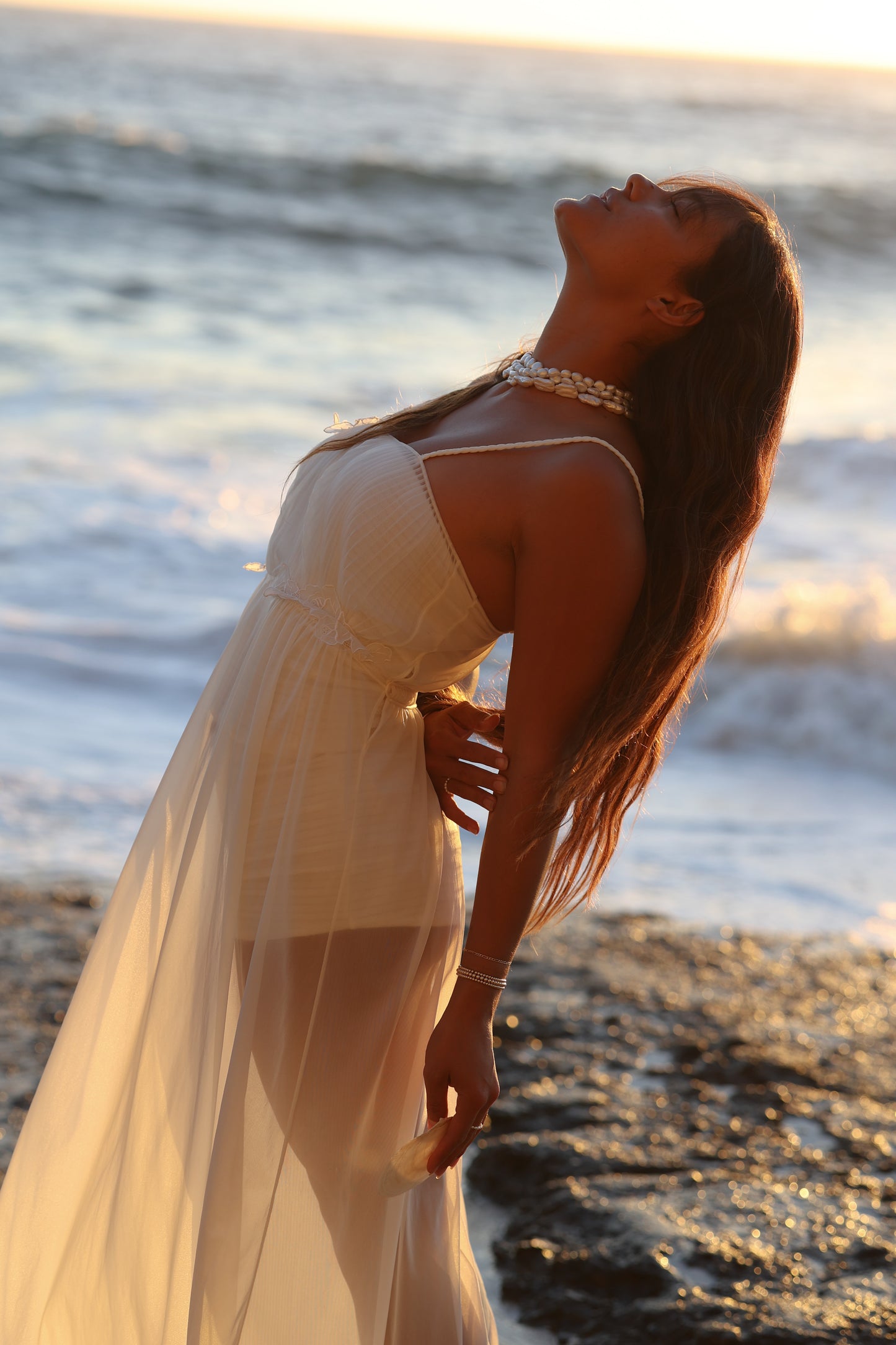 Oblong Pearl Necklace