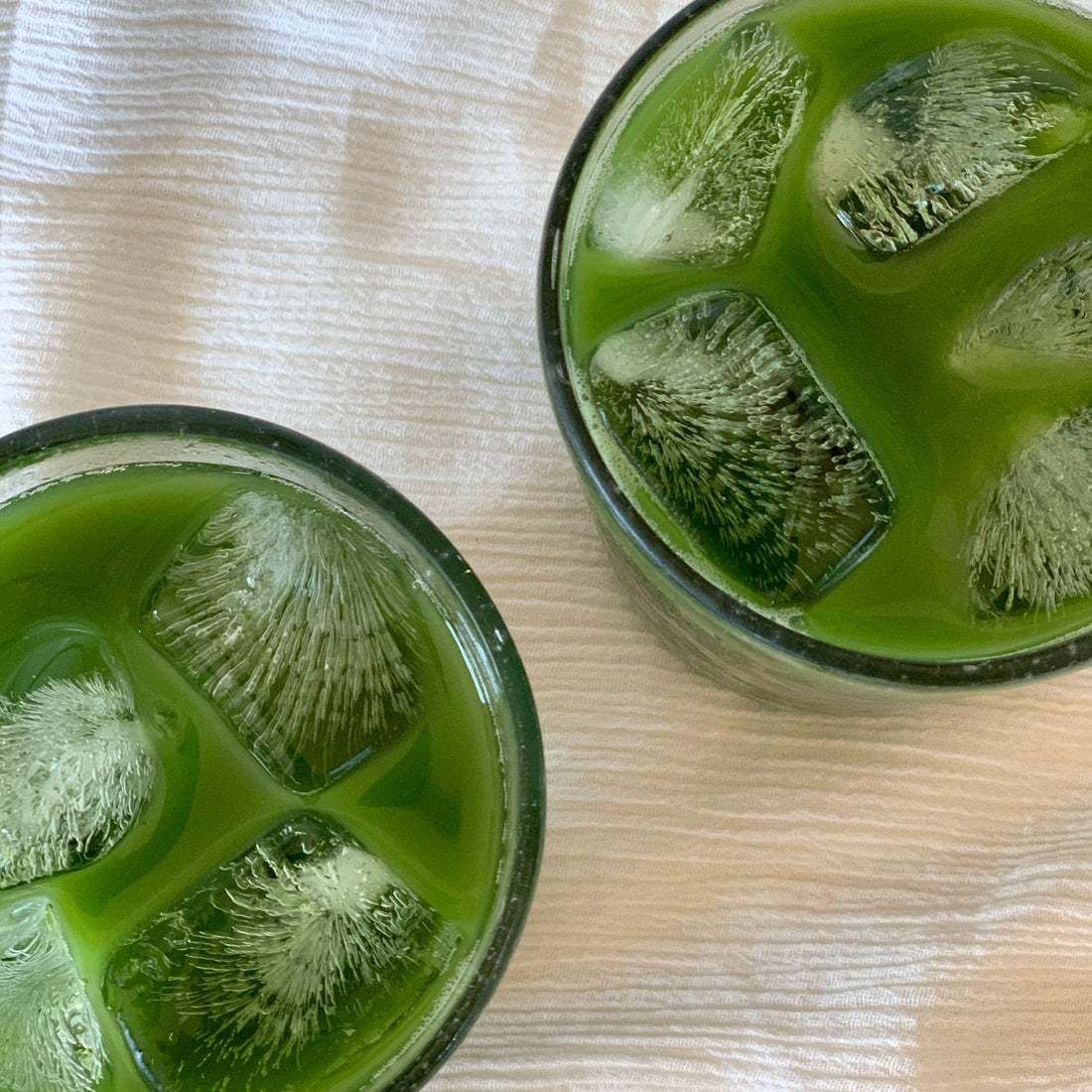 Iced Coconut Water + Matcha Latte Recipe