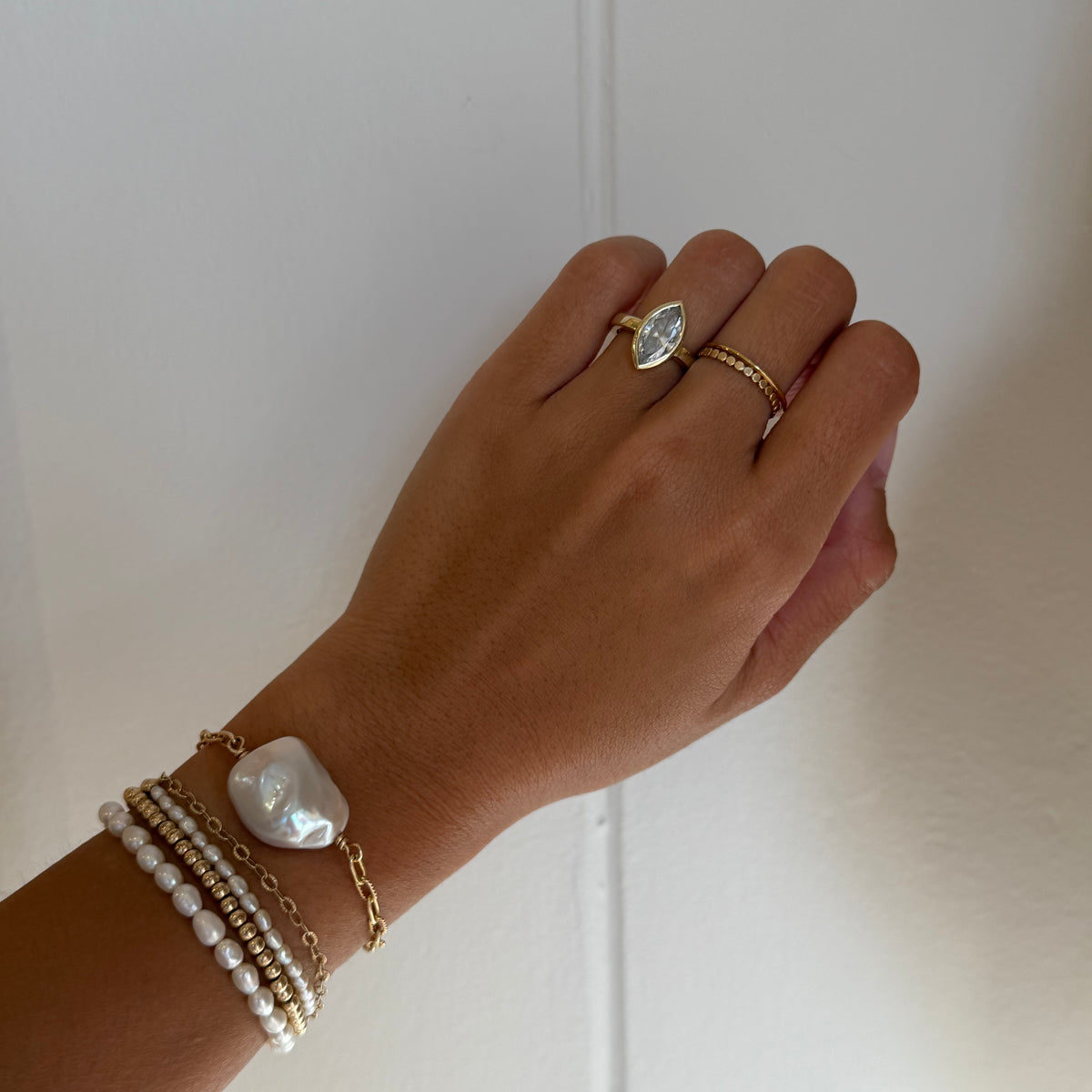 Dainty Beaded Stackable Ring – Urth and Sea Inc.