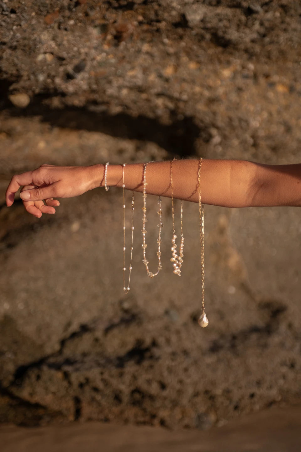 Tiny Vintage Pearl Bracelet