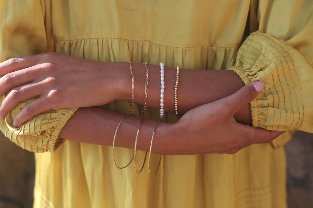 Faith Vintage Pearl Bracelet