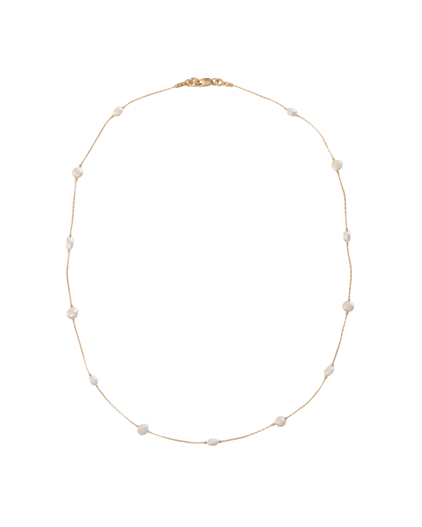 Cross Pearl Necklace